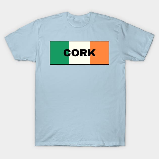 Cork City in Irish Flag T-Shirt by aybe7elf